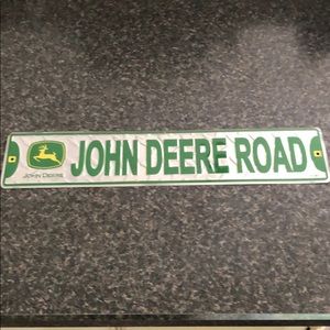 Metal John Deere sign